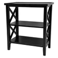 26" Black Book Case Table T5225