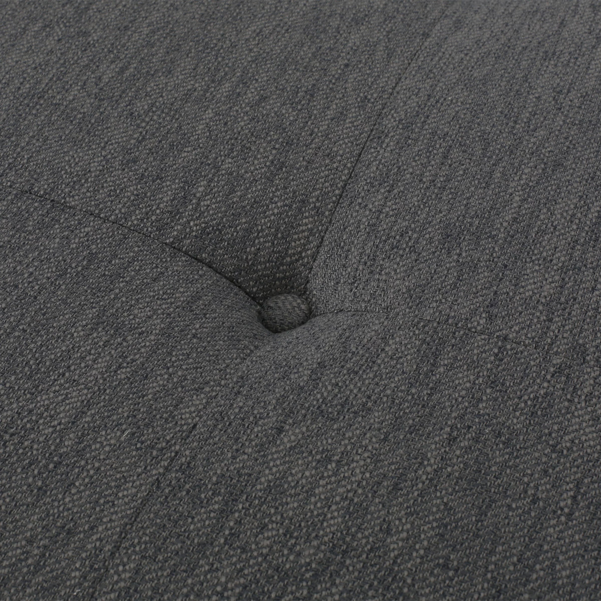Charcoal Fabric Tufted Chaise Lounge with Bolster Pillow N570