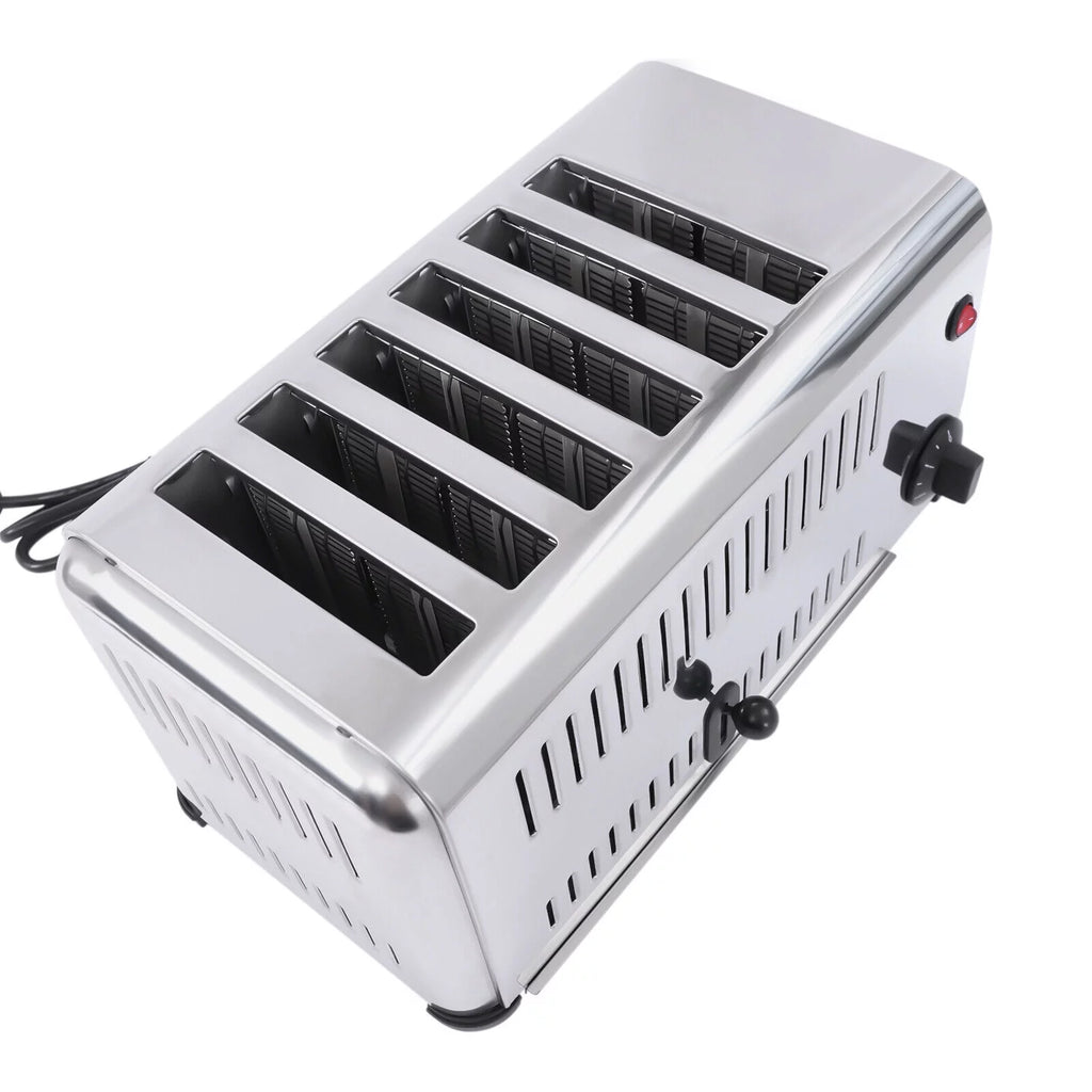 6 Slices Commercial Pop-Up Electric Stainless Steel Toaster A955099