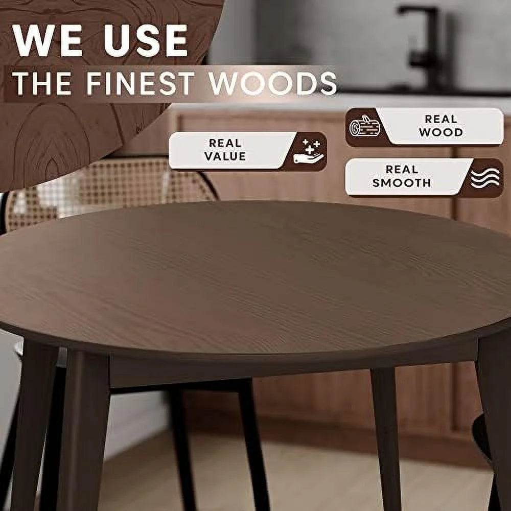 Round Solid Wood Dining Table 40 inch F317827