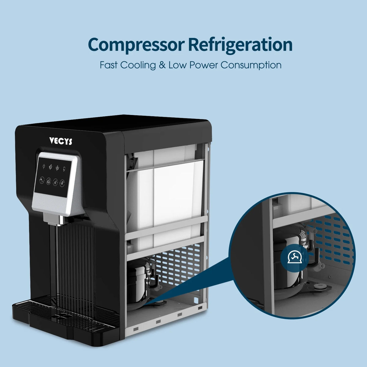 Water Cooler Dispenser with Built-in Ice Maker M437362