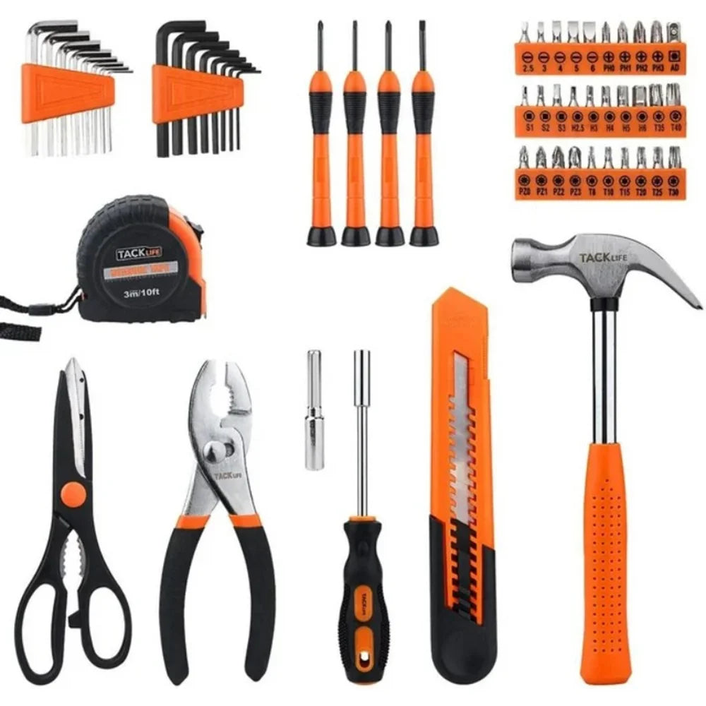 57 Pcs Black Hand Tool Set with Storage Case T16930