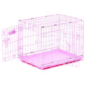 Pink Double Door Dog Crate C333858