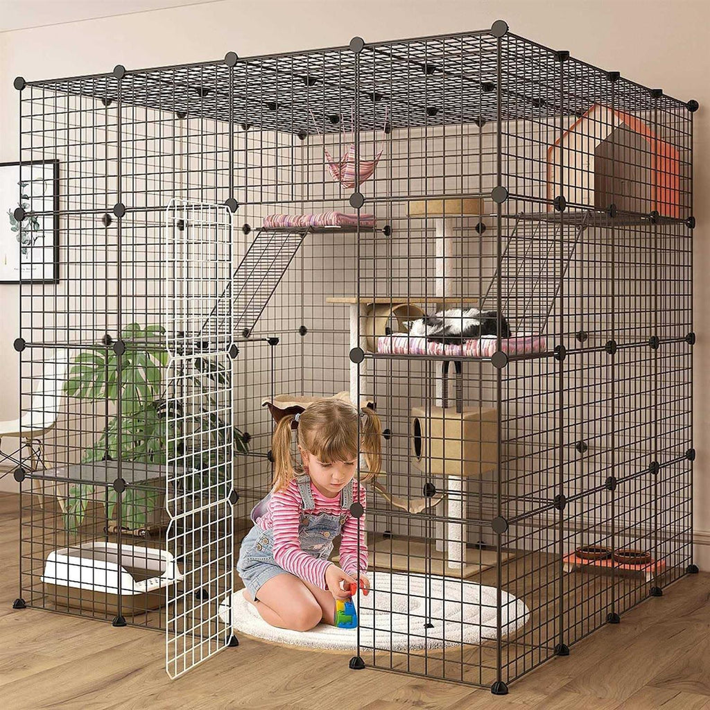 Large Indoor Cat Cage Metal Wire Playpen O40710