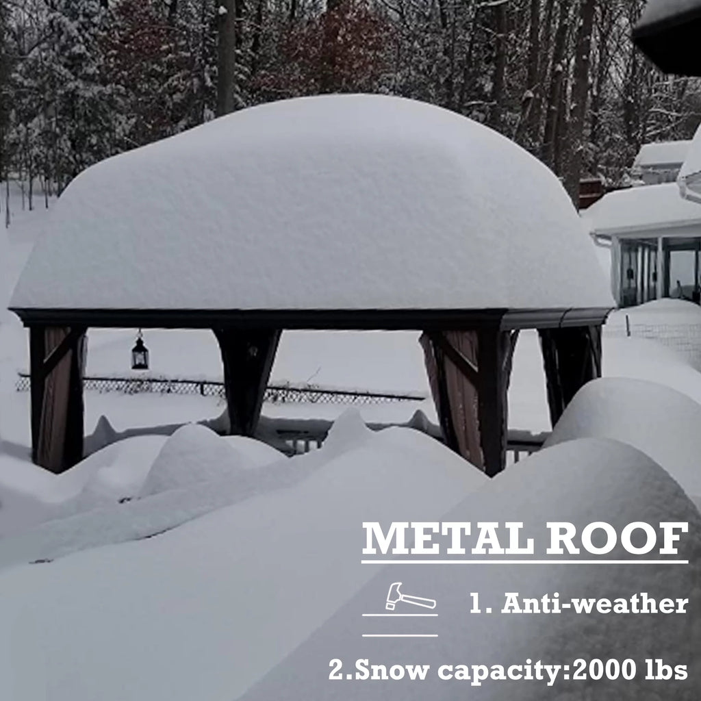 12 ft. W x 10 ft. D Aluminum Hardtop Gazebo Y97311