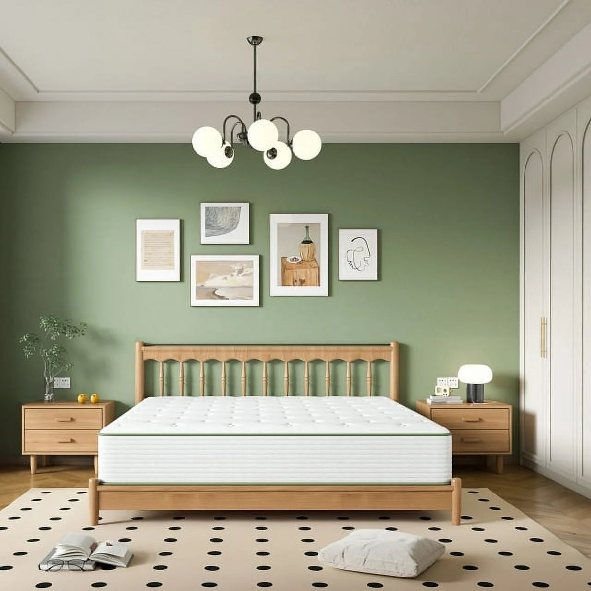 12 Inch Medium Firm Memory Foam Hybrid Mattress H516