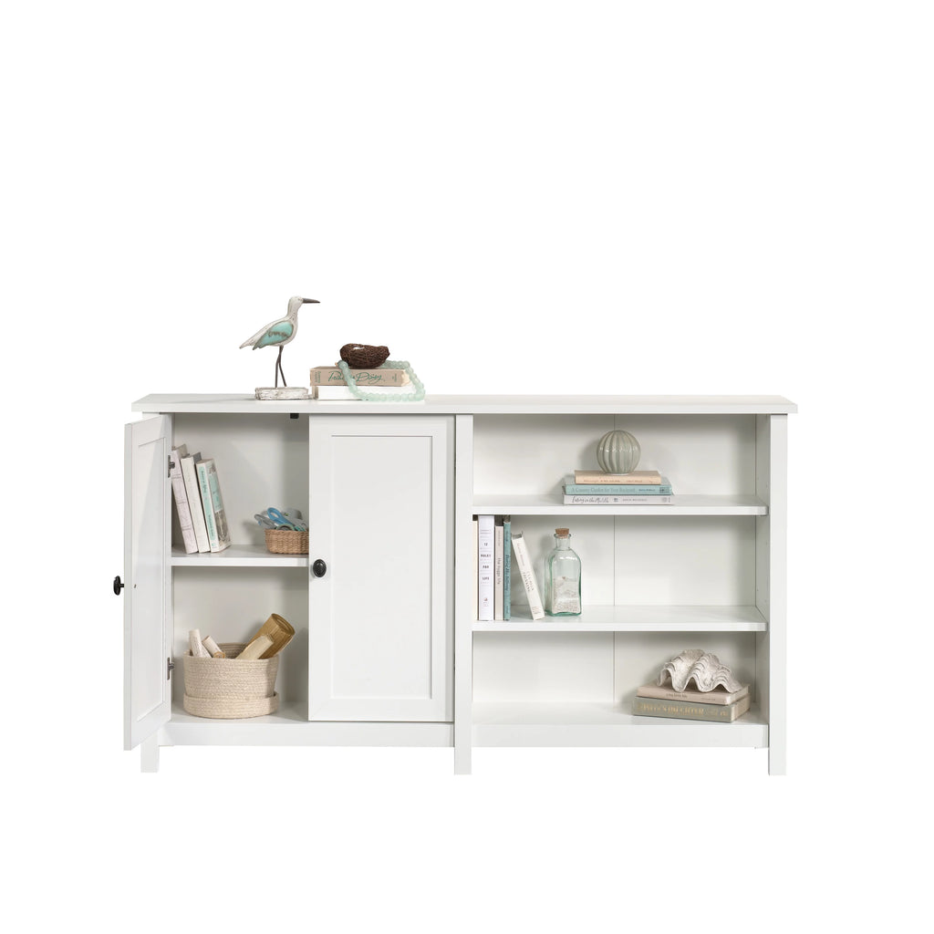 Soft White Storage Console TV Stand N7679