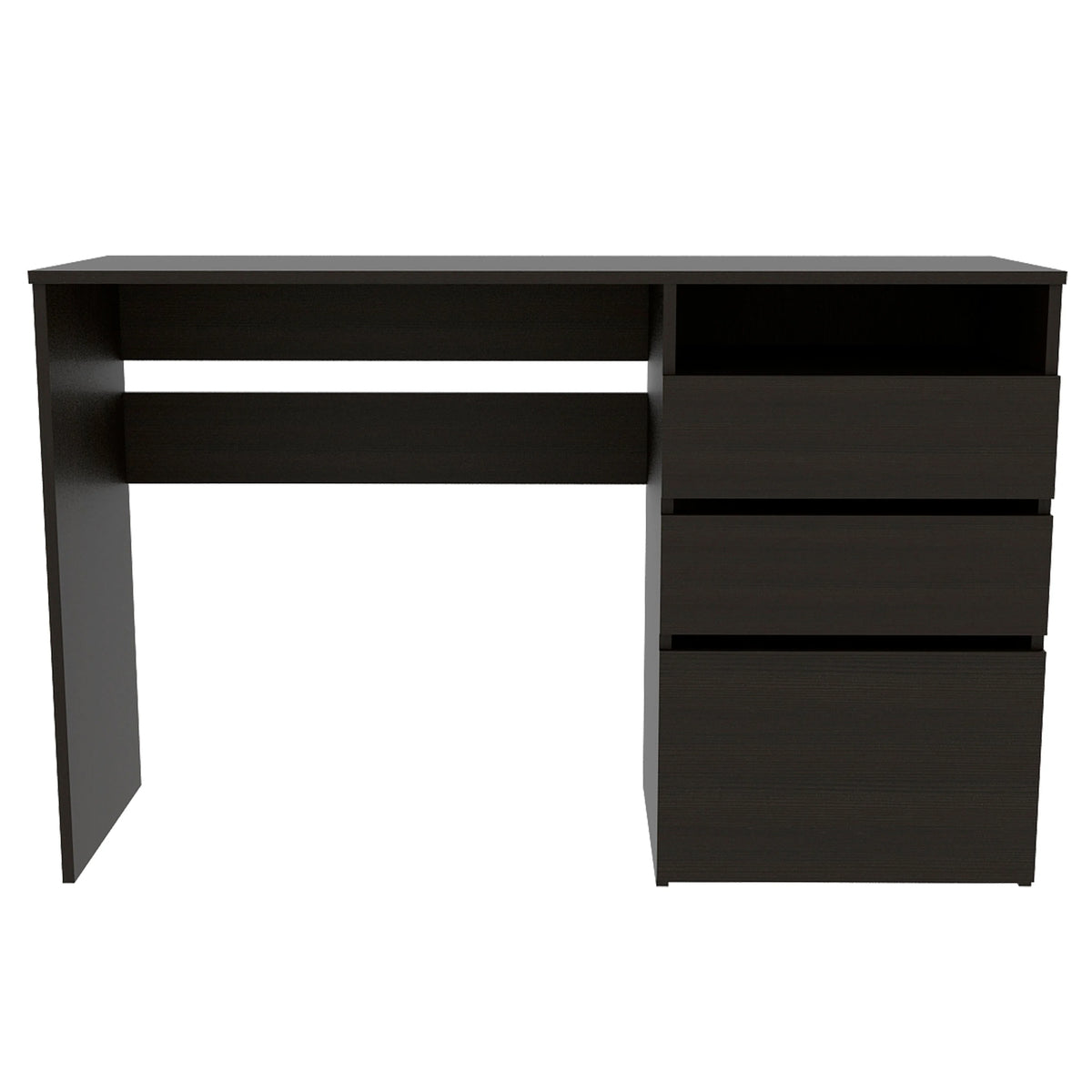 Black Three Drawer Computer Desk Z351