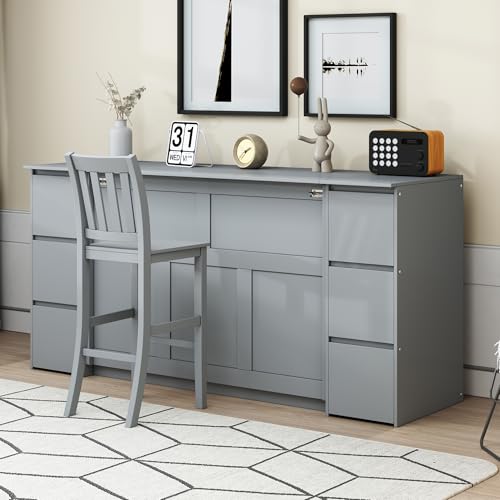Twin Size Murphy Bed with Charging Station and Storage Drawers N21833