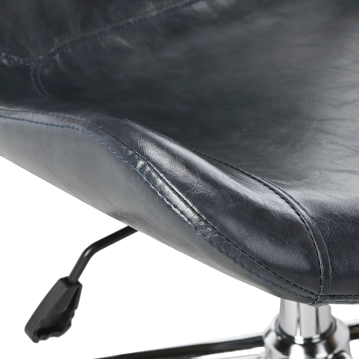 Dark Grey Faux Leather Swivel Adjustable Office Desk Chair N409