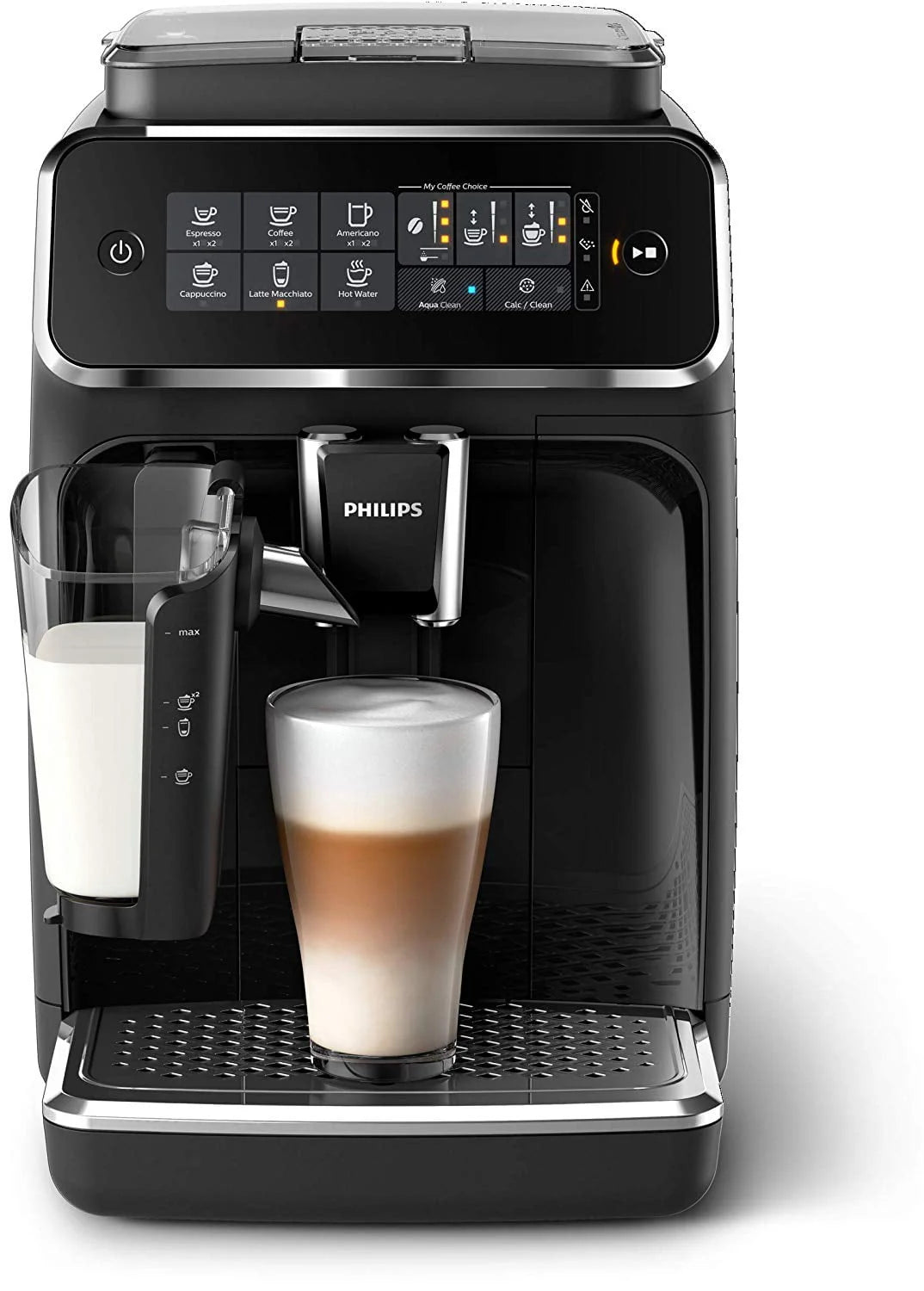 Fully Automatic Espresso Machine with LatteGo, Black J96813