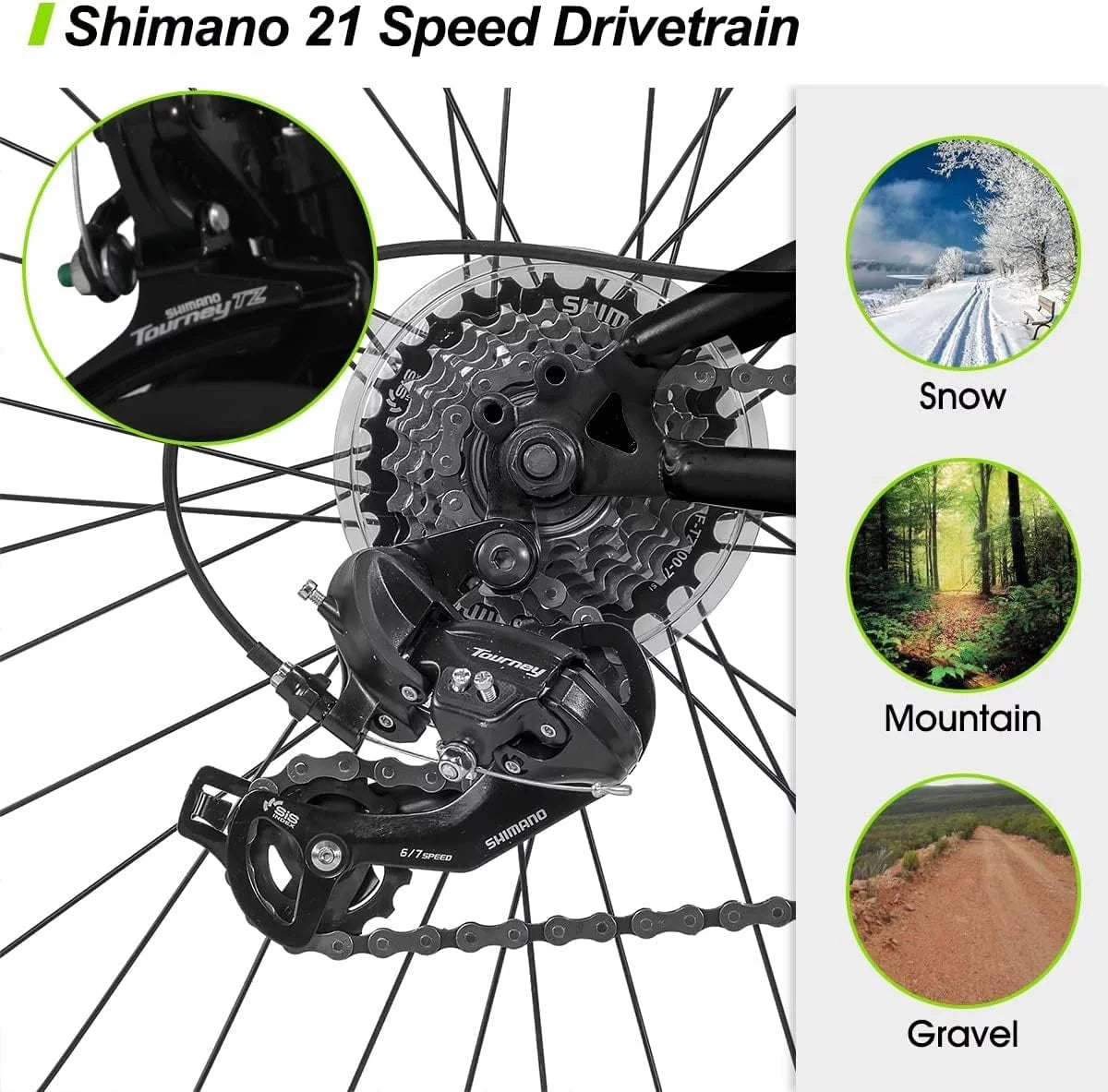 26 Inch Full-Suspension 21 Speeds Disc-Brake Mountain Bike S28337