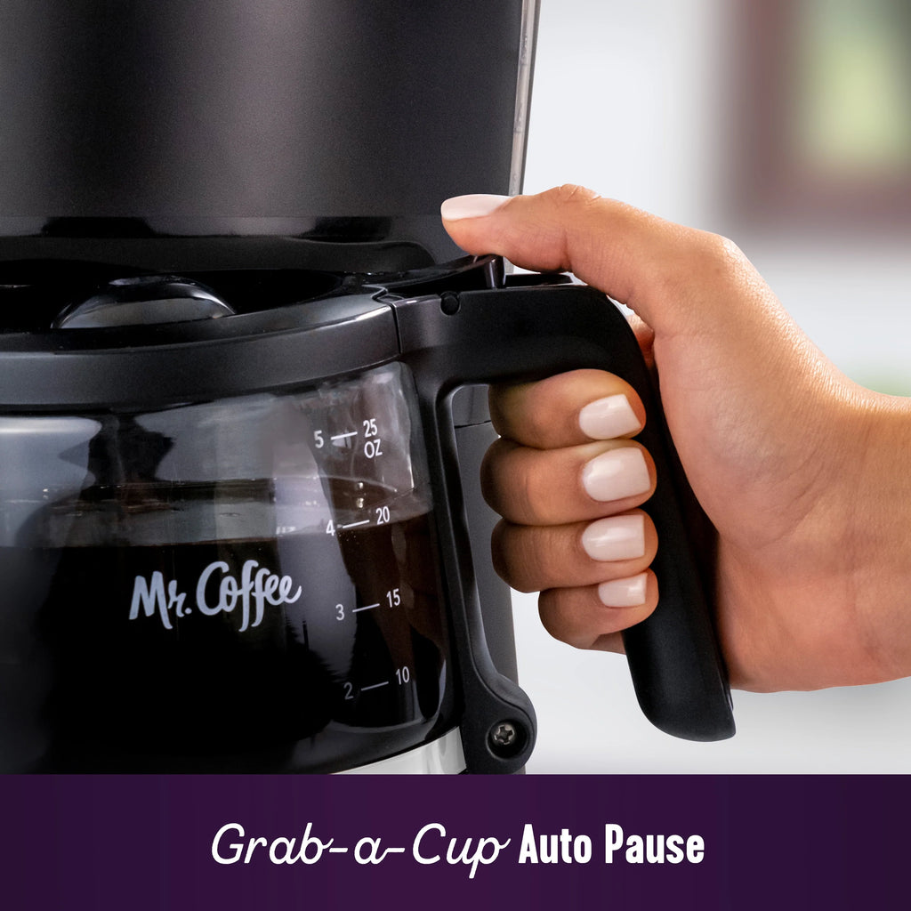 5-Cup Programmable Coffee Maker, 25 oz. Mini Brew, Black B428