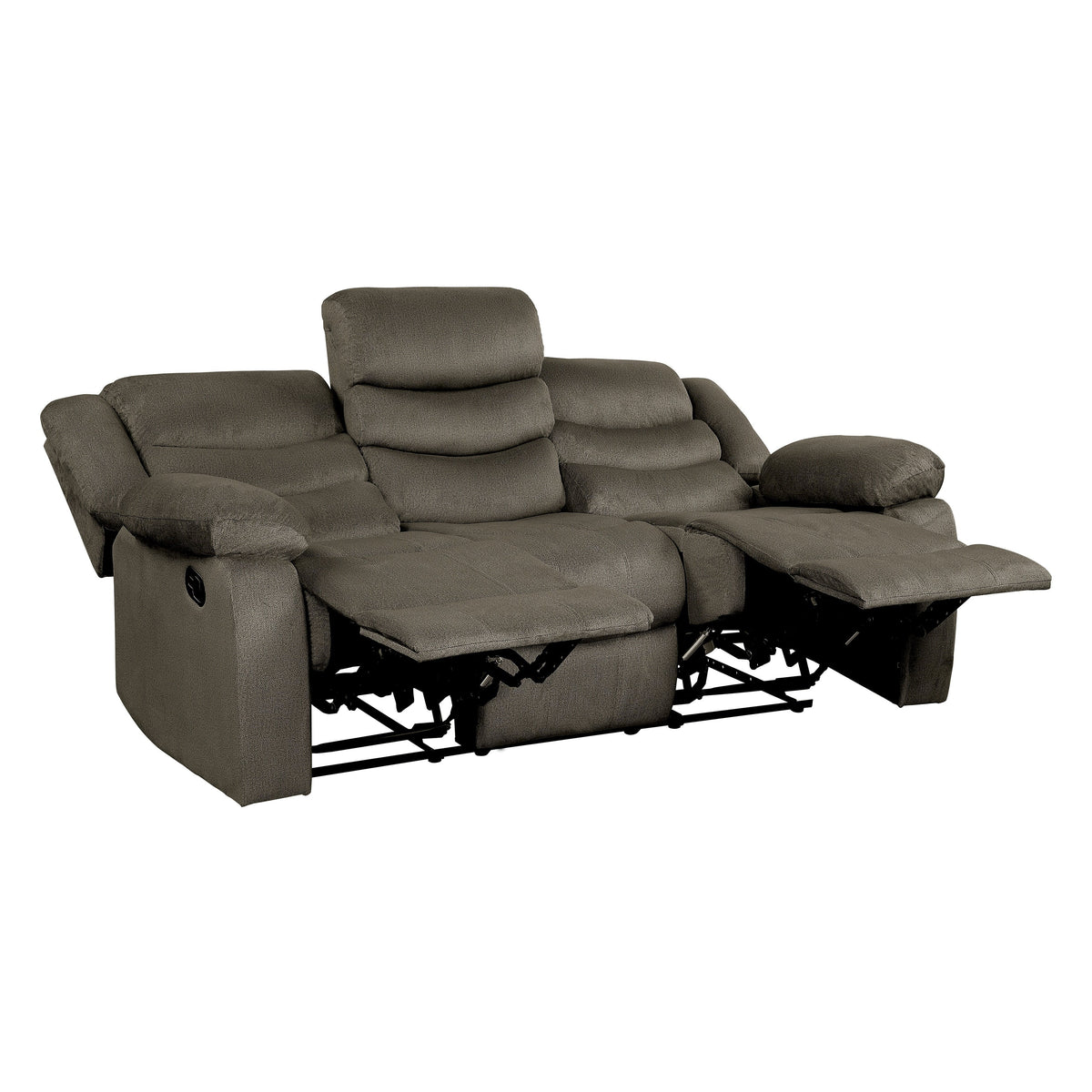 Brown Double Reclining Sofa E5026
