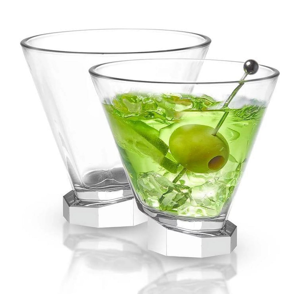 Aqua Vitae Octagon Martini Glasses Set of 2 A401757