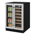24 in. Built-in 27-Bottle Wine and 60-Can Beverage Cooler in Stainless Steel R875713