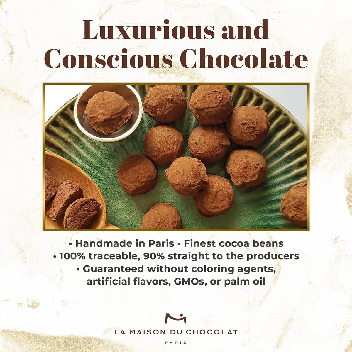 Dark Chocolate Truffles Gift Box 35Pcs J22856