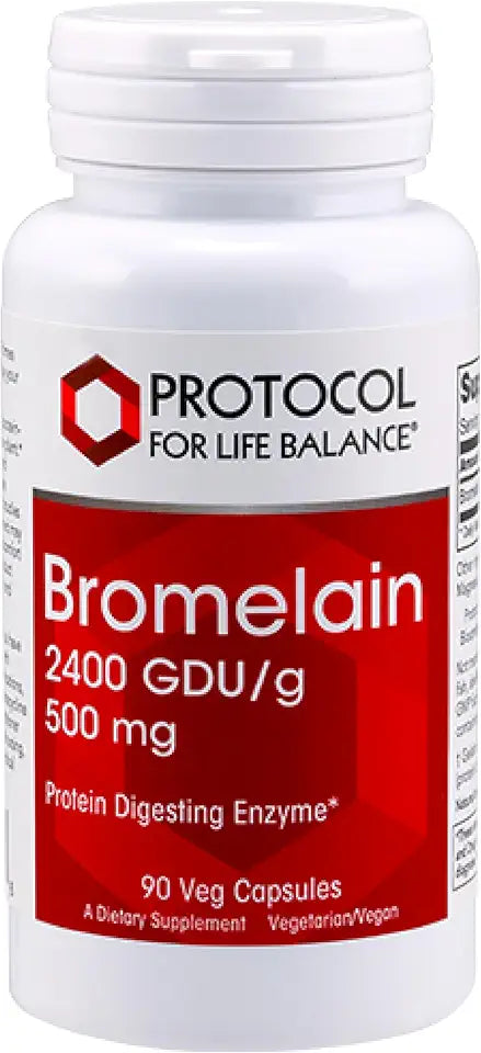 500mg Bromelain Digestive Enzyme 90 Veg Capsules W22470