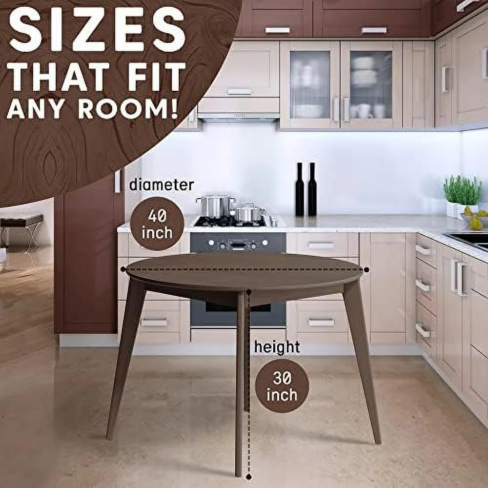 Round Solid Wood Dining Table 40 inch F317827