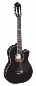 Black Thinline Acoustic-Electric Nylon Guitar U339329