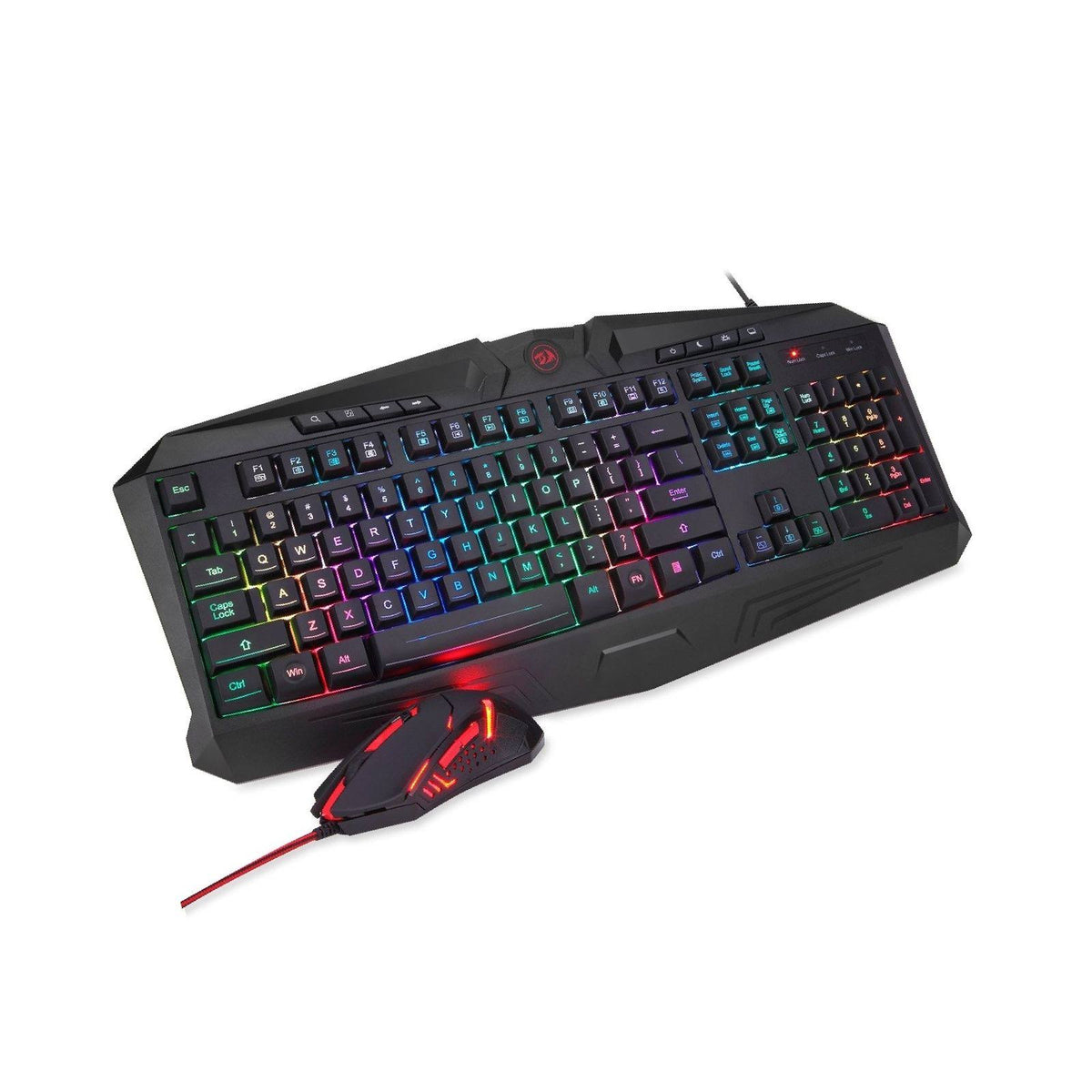 RGB LED Backlit Gaming Mouse Keyboard Combo V253
