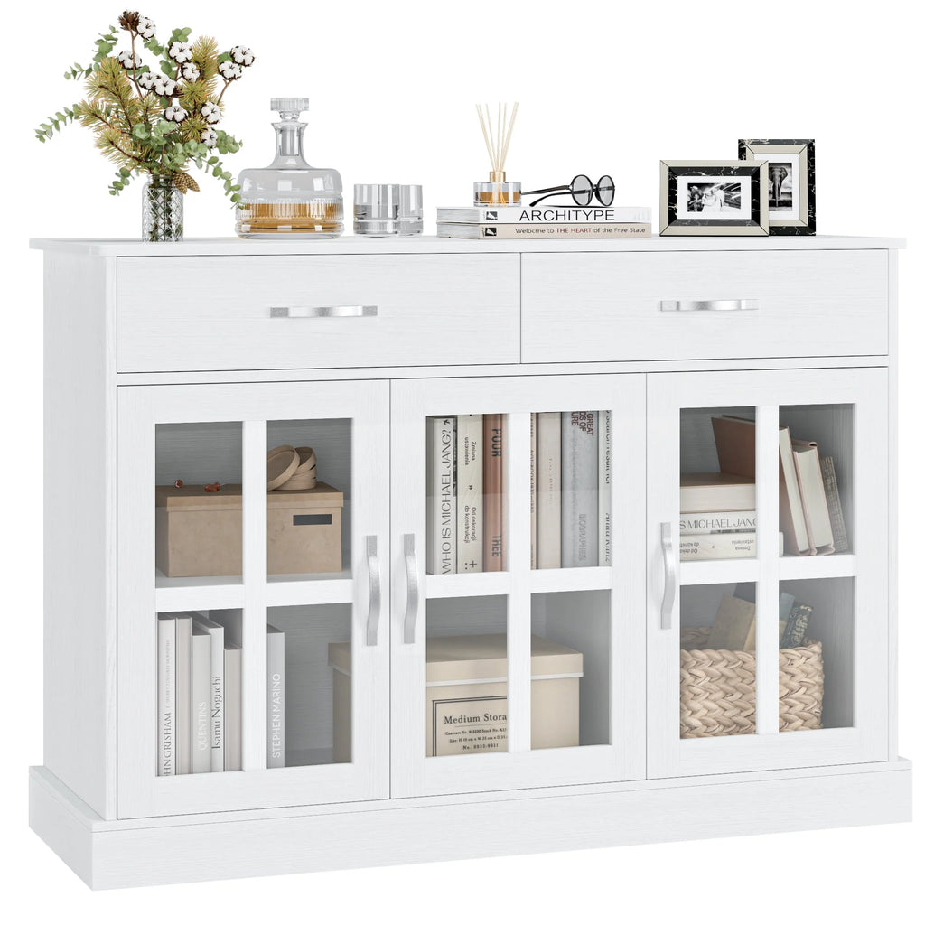 Gray 3 Door 2 Drawer Buffet Cabinet L2719