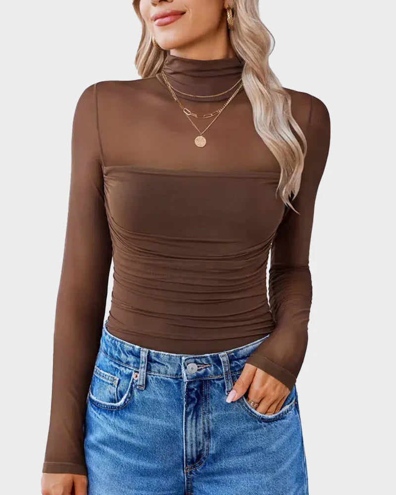 Long Sleeve Turtle Neck Bodysuit L533260