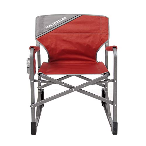 Foldable Outdoor Rocking Chair up to 225 lbs Red H304459