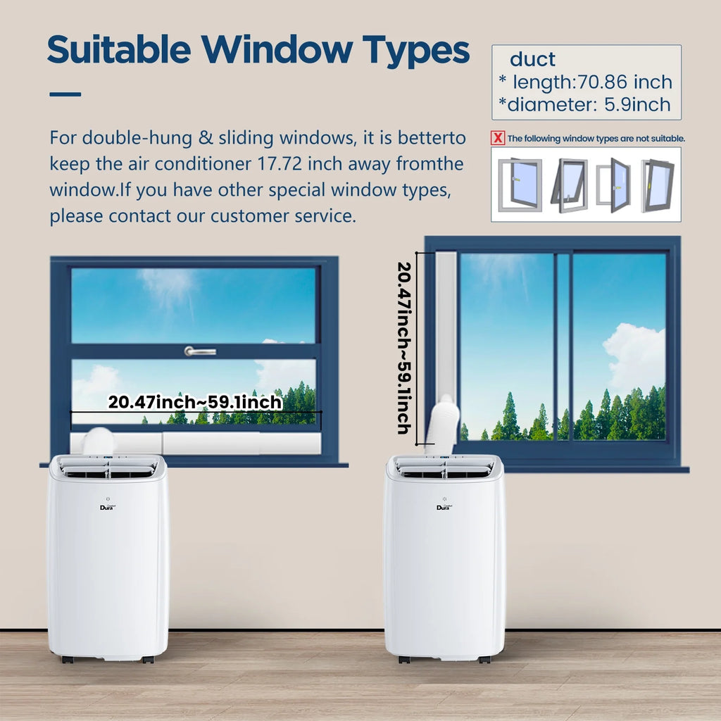 10200BTU Portable Air Conditioner with Remote Control N962477