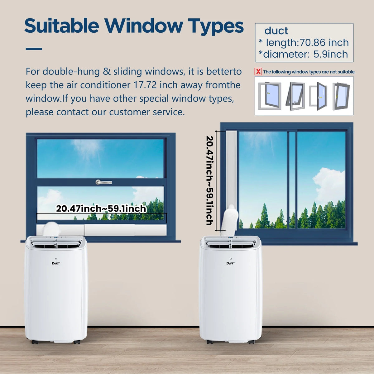 10200BTU Portable Air Conditioner with Remote Control N962477
