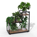 3-Tier Wood Metal Plant Stand D7215