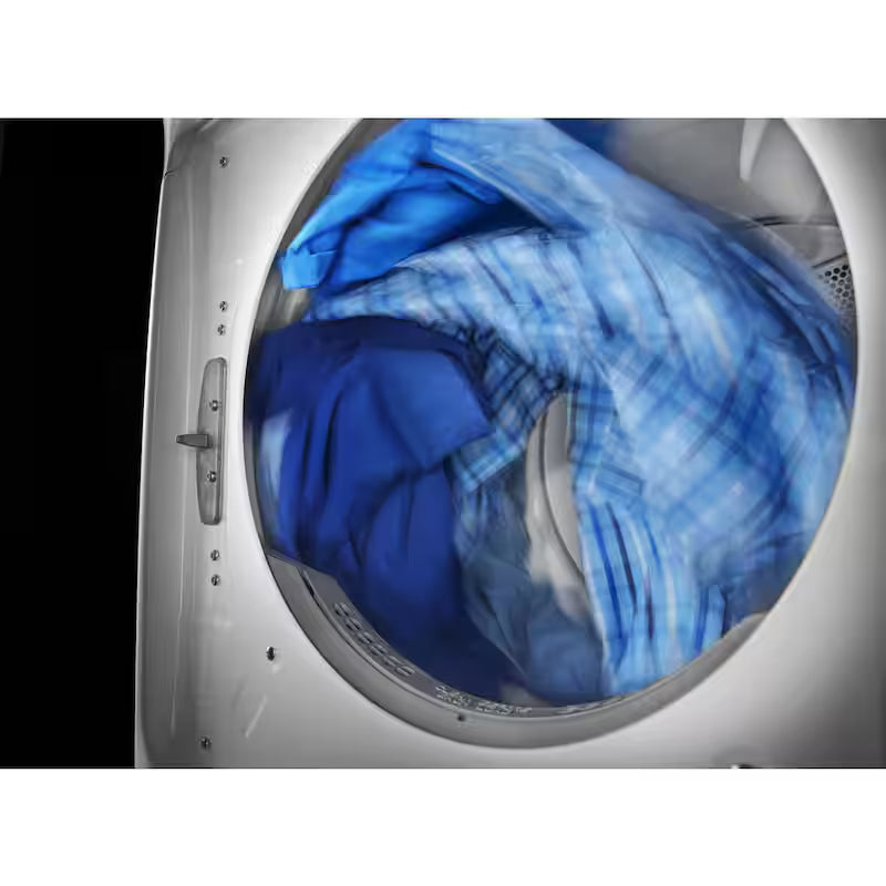 7.3 cu. ft. White Stackable Gas Vented Dryer with Steam D987
