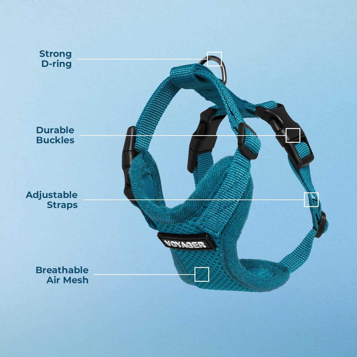 Adjustable All Weather Mesh Step-in Pet Harness U406600