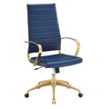 Gold Stainless Steel Highback Office Chair P58287