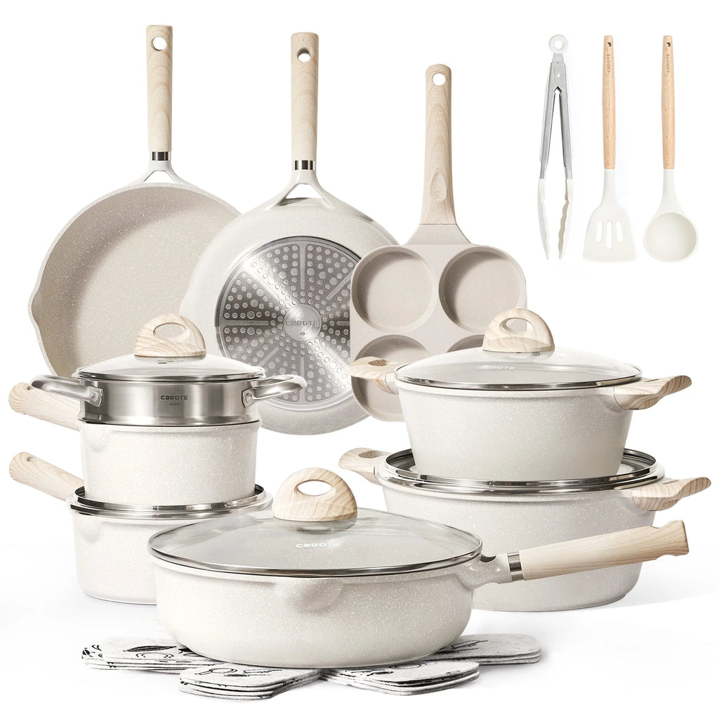 21 Pcs Nonstick Induction Cookware Set O16109