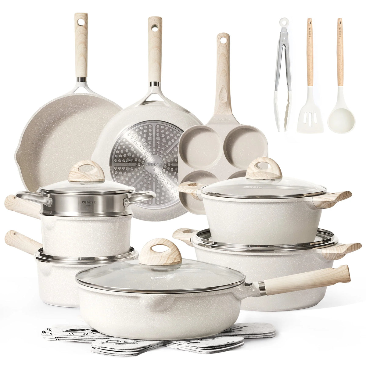21 Pcs Nonstick Induction Cookware Set O16109