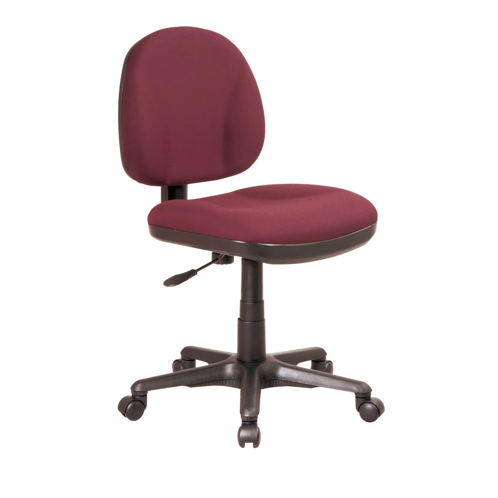 Burgundy Task Chair without Arms W763