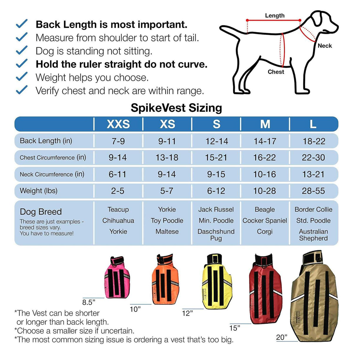 Reflective Dog Harness Vest with Spikes E559136