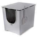 Flip Litter Box with Scoop and Reusable Liner A307240