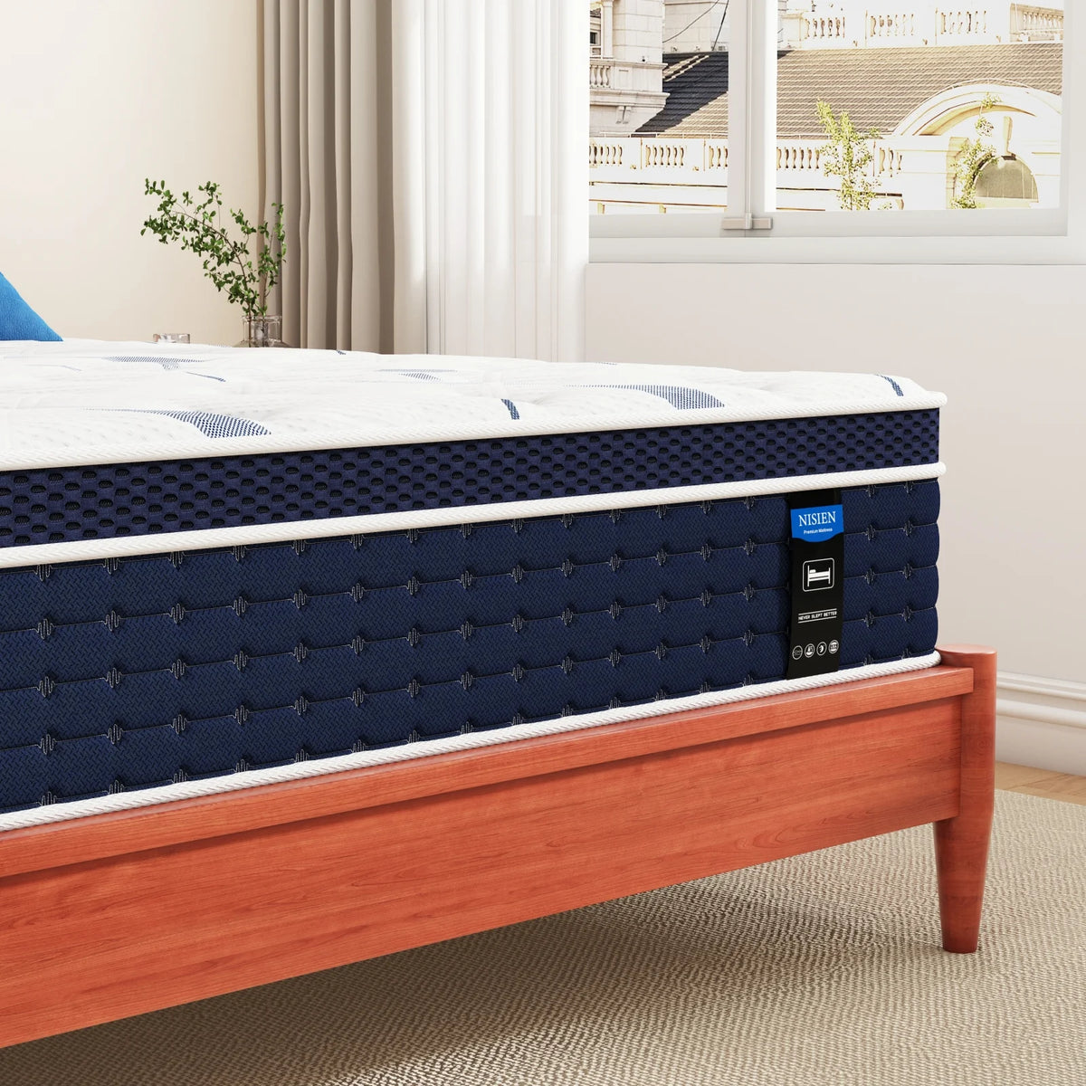 King 12 Inch Hybrid Gel Foam Innerspring Mattress Z54304