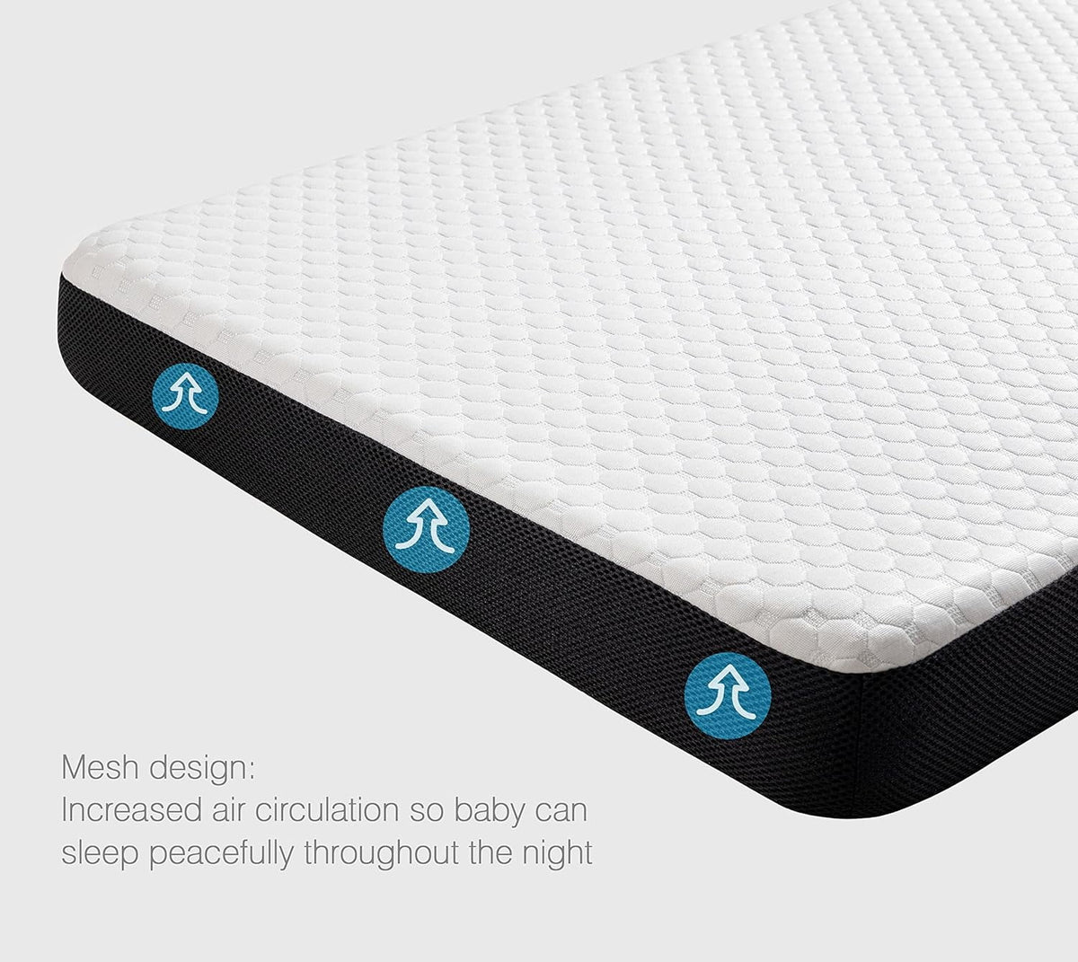 Waterproof Mini Crib Mattress Memory Foam Dual-Side H8474
