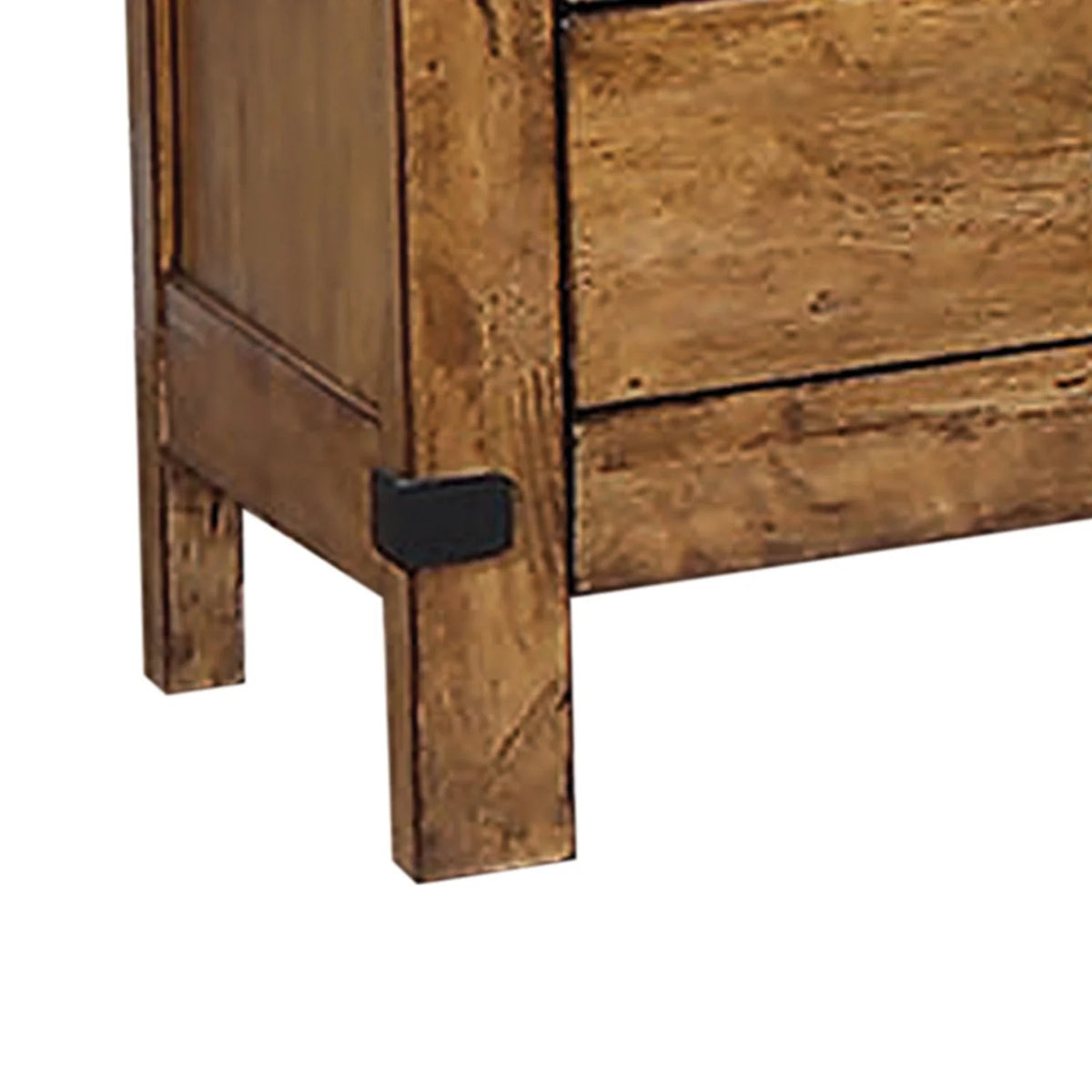 Wooden Nightstand With 3 Drawers V230