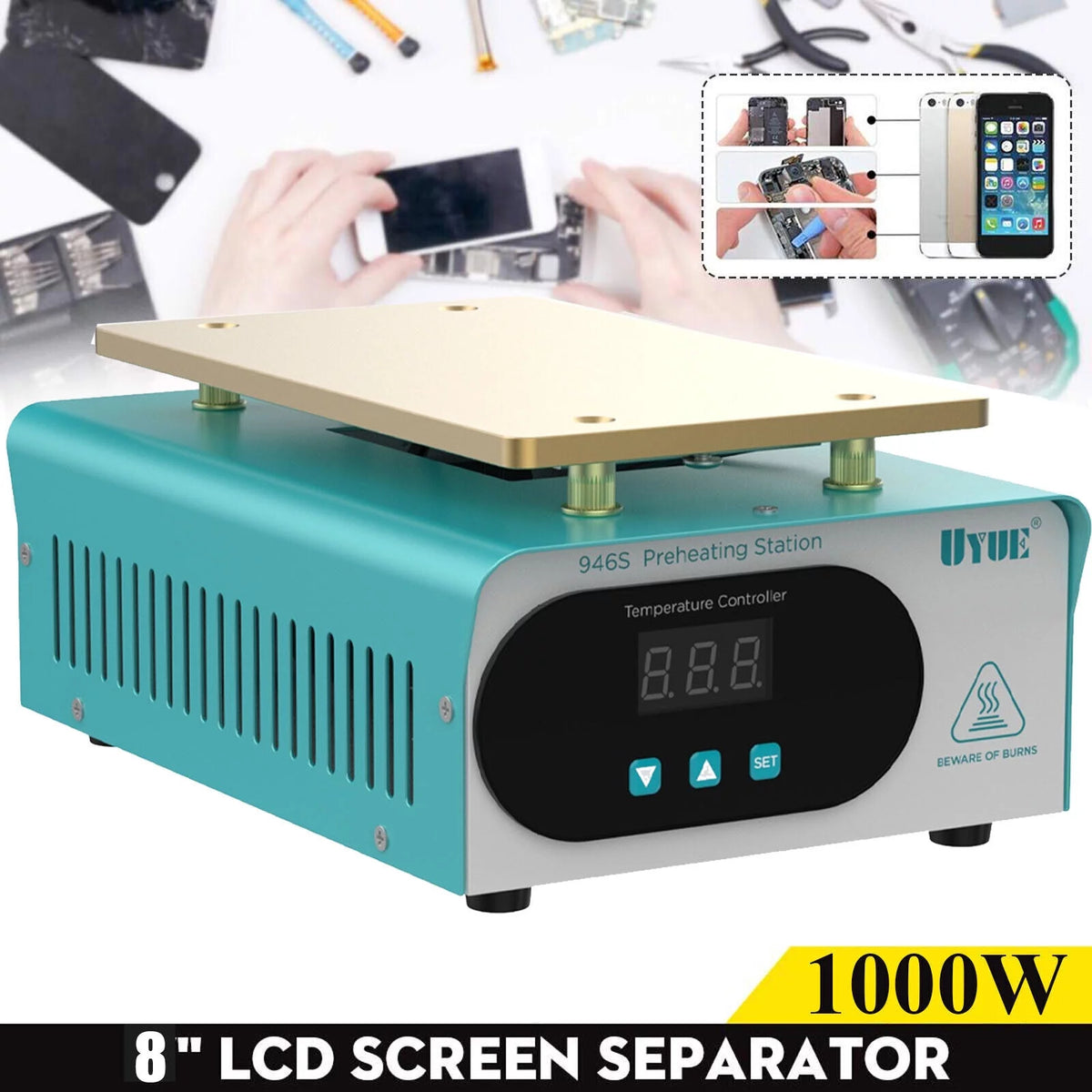 Mobile Phone LCD Screen Separator Hot Plate Heating Pad Repair Mat C87783
