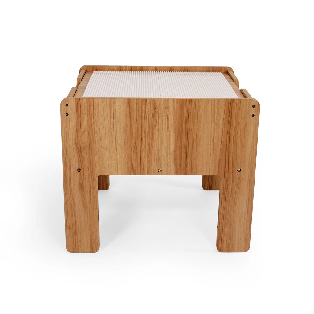 Kids Wood Table with 4 Bins U67660