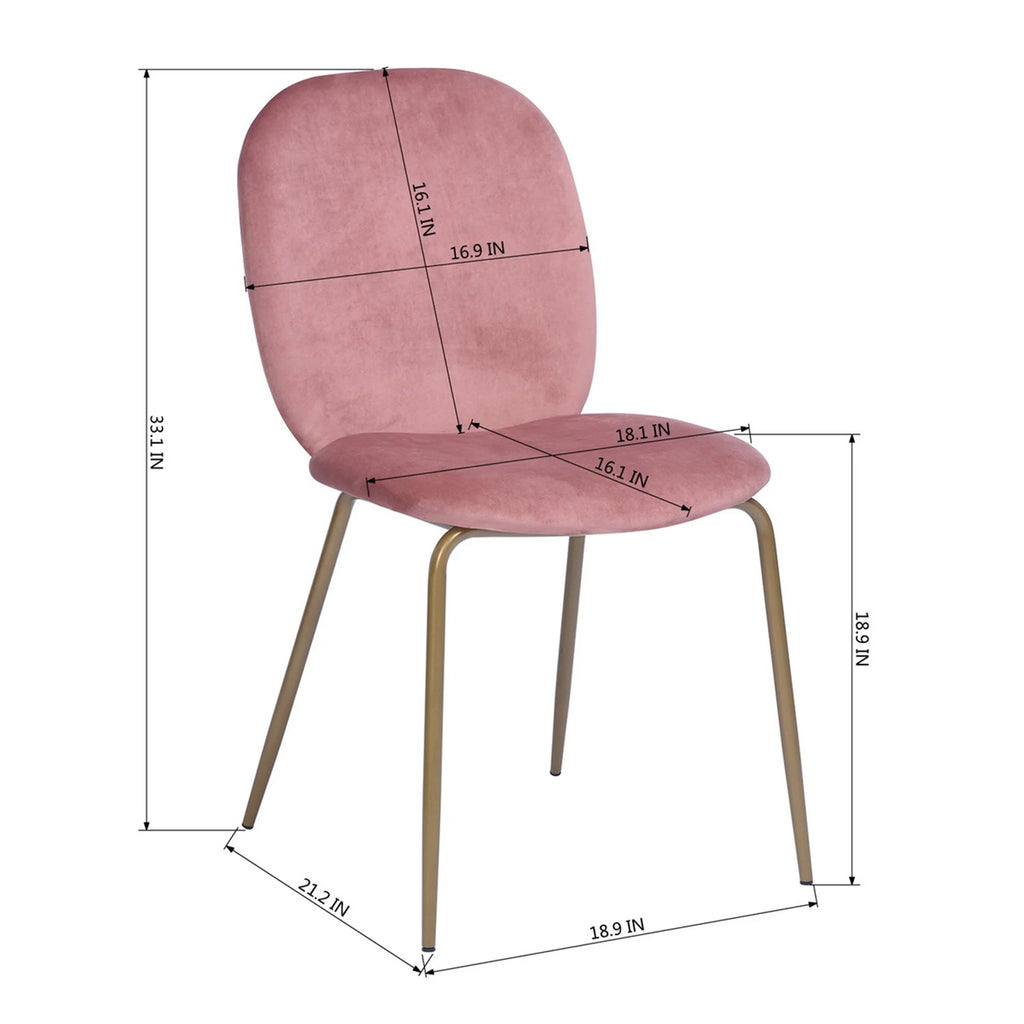 Velvet Dining Chair Set of 2 K2502