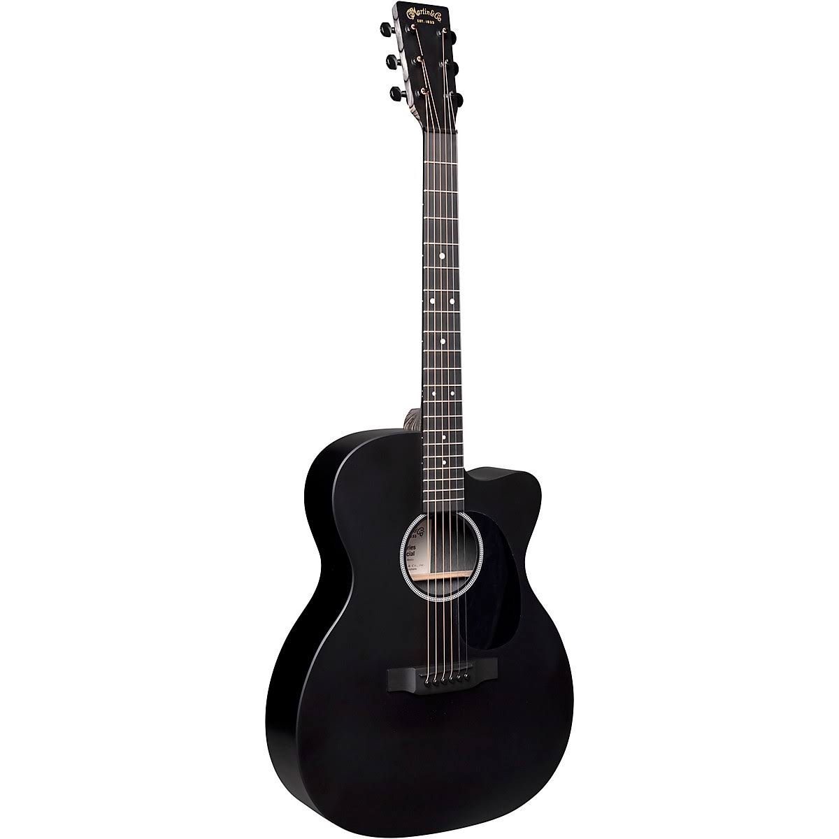 Black Cutaway Acoustic-Electric Guitar L390043