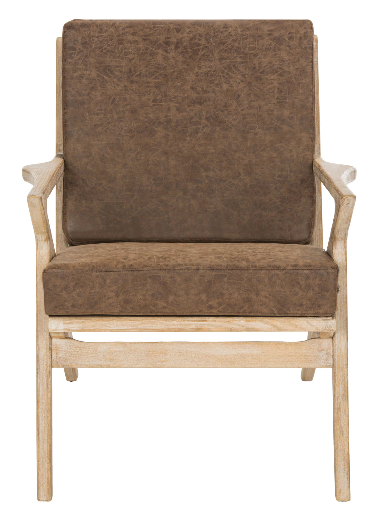 Light Brown Accent Chair with Removable Cushion O574