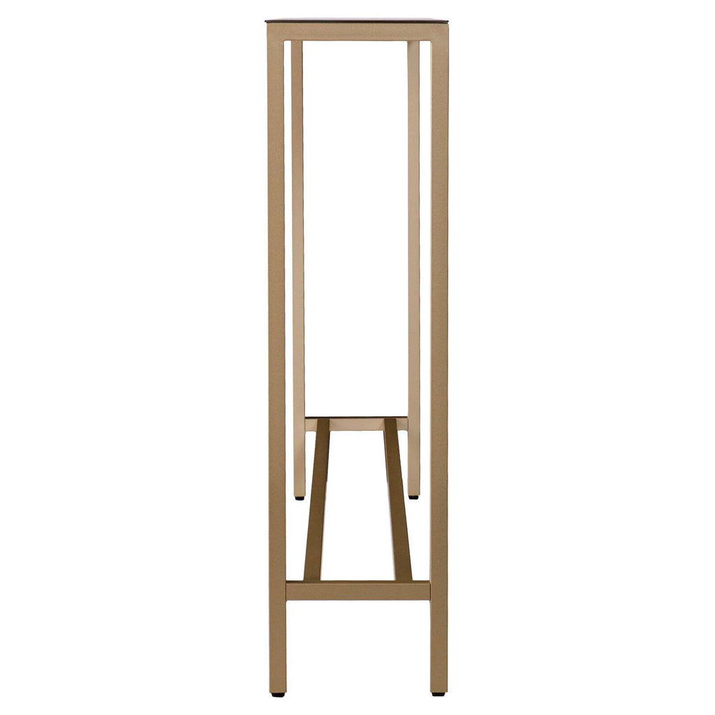 Gold Narrow Mirror Top Console Table N273250