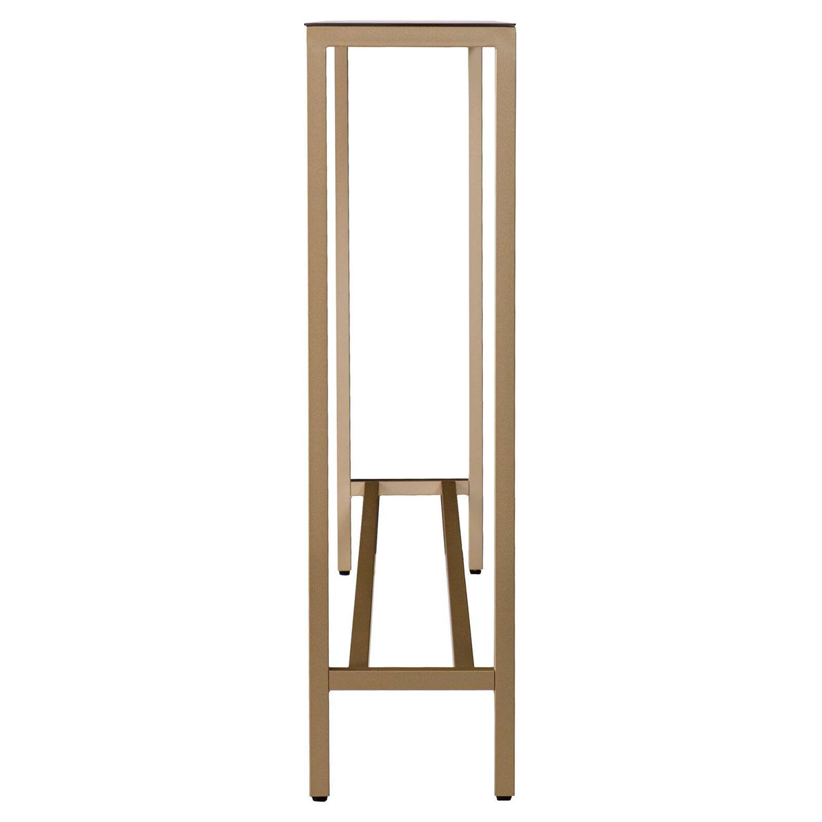 Gold Narrow Mirror Top Console Table N273250