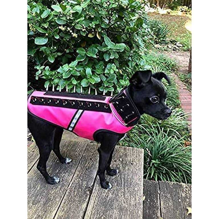 Reflective Dog Harness Vest with Spikes E559136